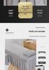 Four Seasons Universal One-Piece Beauty Bed Cover Set for Shiatsu Massage (with Hole)