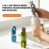 Multifunktionale Tassenreinigungsbürste, 3-in-1-Tassen-Mundschrubber, drehbare Küchenreinigungsbürste, Flaschenspaltreiniger, Zubehör