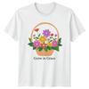 Grow In Grace Unisexs TShirt Spring Floral Mothers Day Gift For Her