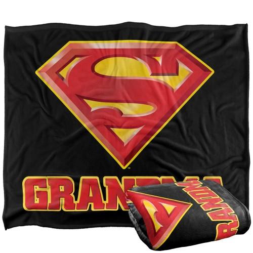 Superman Grandma Logo Blanket