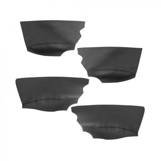 4x Car Interior Door Armrest Black Leather Cover Trim For Toyota Verso 2009-2015