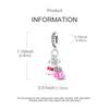 Charms Plata Pink Boxing Gloves Sandbag Pendants Fit Original Bracelets Charms For Women Jewelry Diy Making Gifts