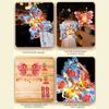 Butterfly Lantern Handheld Spring FestivalDecor DIY Chinese Traditional Lantern for Hanfu Cosplay Chinese New Year Mid-Autumn Festival Decoration
