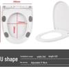 TLXT V-Shape Soft Close Toilet Seat with Large Thickened Pads