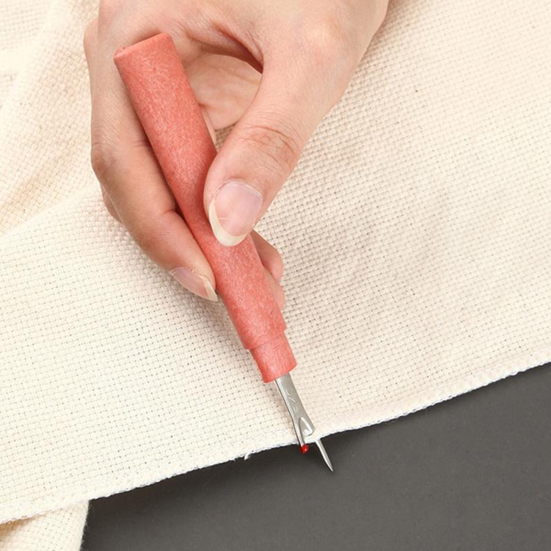 Thread Removal Knife With Protective Cover Easy To Cut Multipurpose Clothing Sewing Supplies Secant Wood Grain Grip