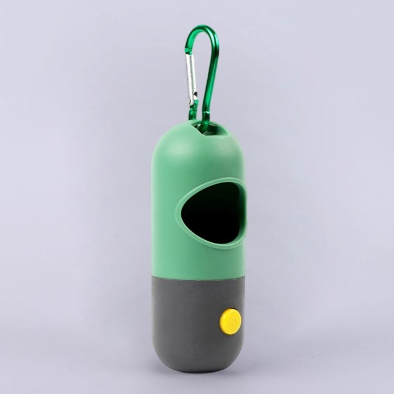 LED Illuminated Dog Poop Bag Dispenser for Safe Nighttimes Dog Walks Ensuring Pet Safety and Easy Bag