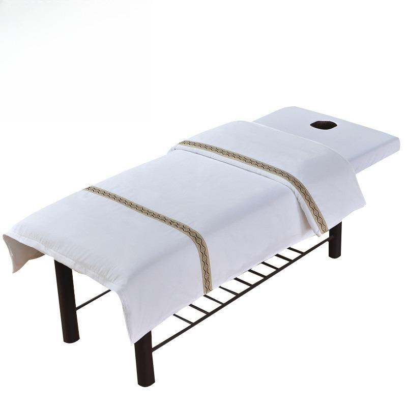New Skin-friendly Cotton Solid Color Beauty Salon Bedspread Quilt Cover Massage Bed Cover Fumigation Bed