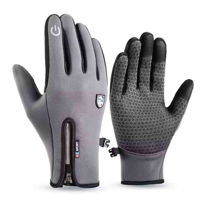 Unisex wasserdichte Fleece-Touchscreen-Anti-Rutsch-Fahrrad-Ski-Handschuhe für Herbst/Winter