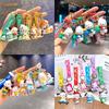 Ad Calcium Milk Pacha Dog Keychain Pendant Cartoon Bag Doll Cute Couple Keychain Small Gift