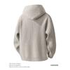 Men S Hooded Knit Cardigan Loose Casual Solid Color Outerwear