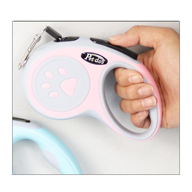 Automatic Retractable Extending Rope Puppy Walking Running Traction Roulette for Small and Medium-sized Dogs Cats Nylon Pet Dog Tethers Traction Belt