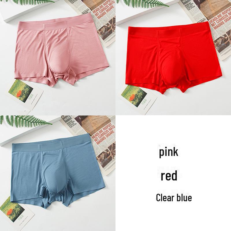 Pánské modální bezešvé bílé boxerky, antibakteriální a prodyšné, mládežnický styl, balení 60 kusů