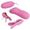 Nipple Clamps and Vibrating Egg with Electro Shock
