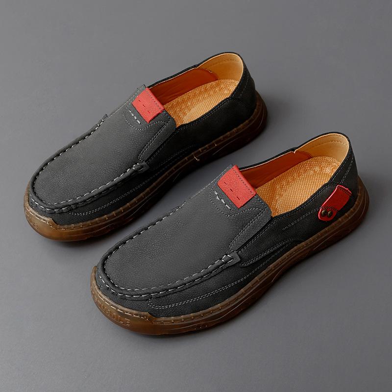 

Douyin live broadcast hot-selling large-size men s autumn new lazy casual shoes, one pedal Doudou shoes 47 сірий колір