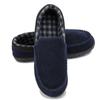 Men Cotton Slippers Microsuede Moccasins Shoes for Men Slip-On Flat Shoes with Memory Foam Sole Indoor Outdoor Casual Loafers