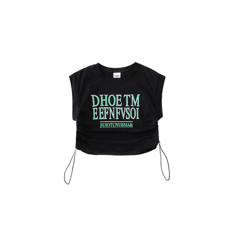 Girls' Jazz Dance Suit - Hip-Hop Street Fashion, Trendy Children's Performance Wear, Zhang Yuanying Style.