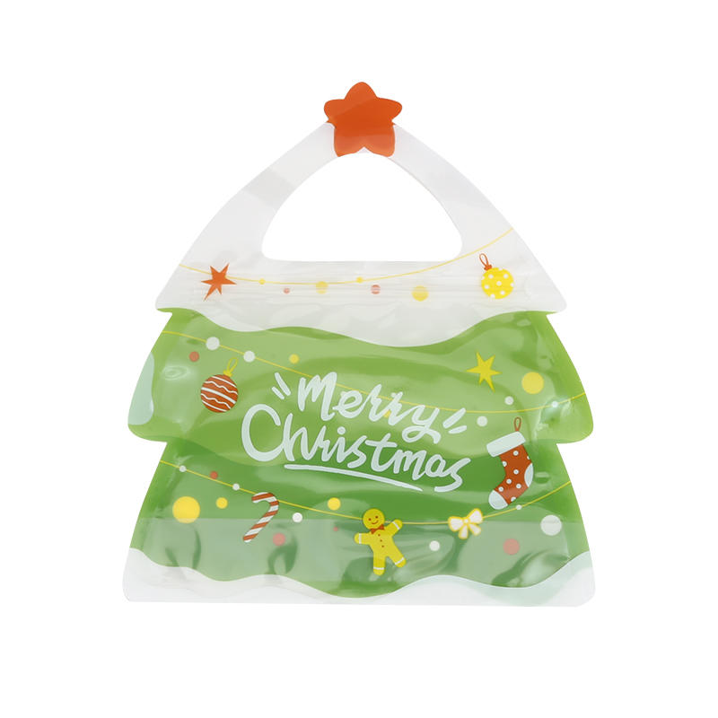 25Pcs/Pack Christmas Gift Bags Set with Santa Elk Snowflake Pattern Thickened Non-Woven Waterproof Tote Bags for Kids Holiday Party