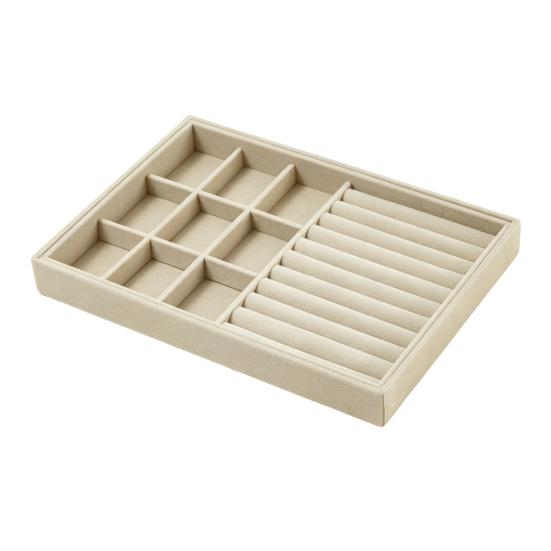 Jewelry Storage Box, with Velvet Interior Organize Tray, Durable Moisture-Proof Jewelry Case for Rings Earrings Bracelets