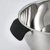 Stainless Steel Rice Washing Bowl with Quinoa Strainer Side Drainer Fine Holes for Fruits Vegetables Beans Versatile Kitchen Rinsing Tool