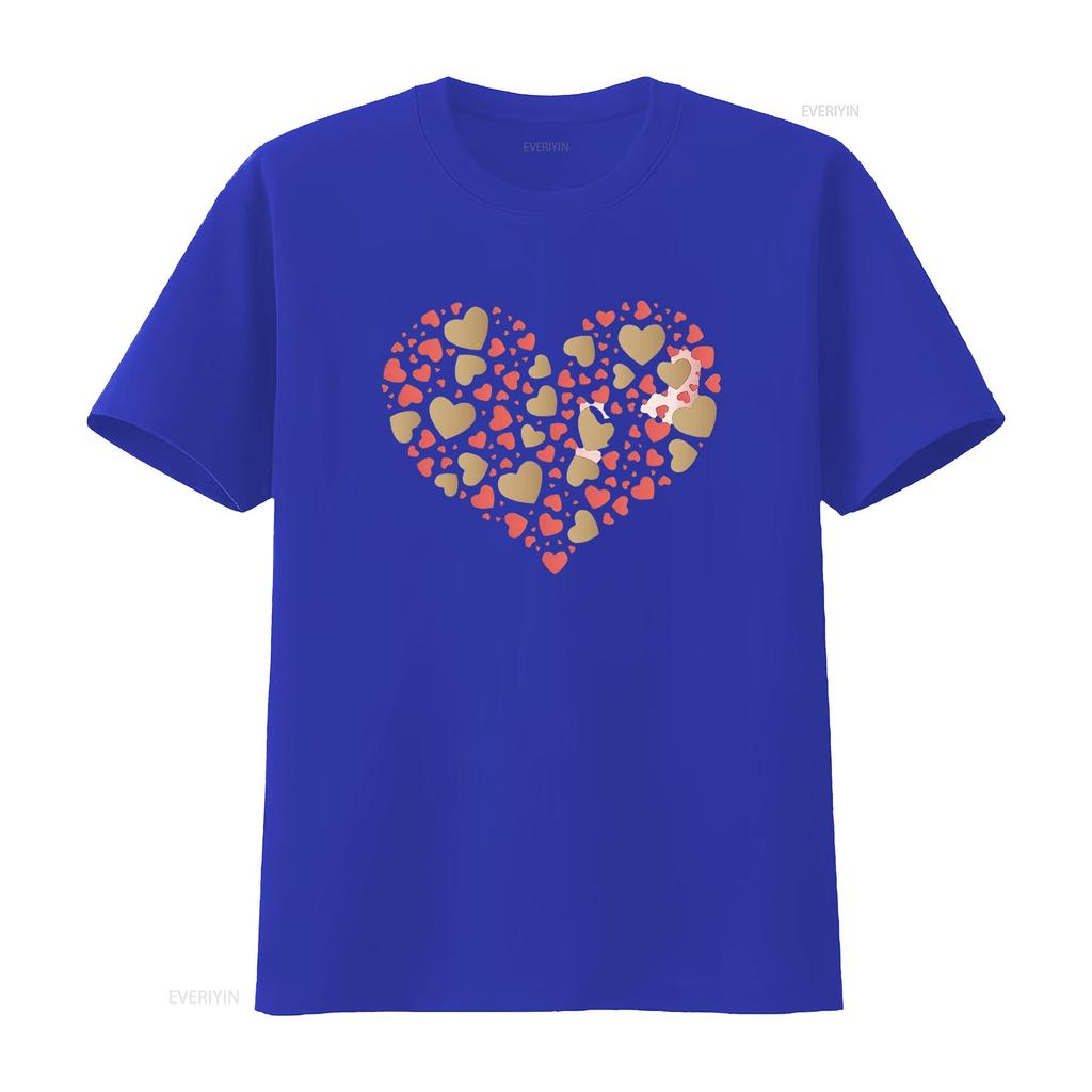 Autumn And Winter Round Neck d Pullover Solid Color Love Print Sweats Women Petite T Shirt Black vintage Washed Stretched