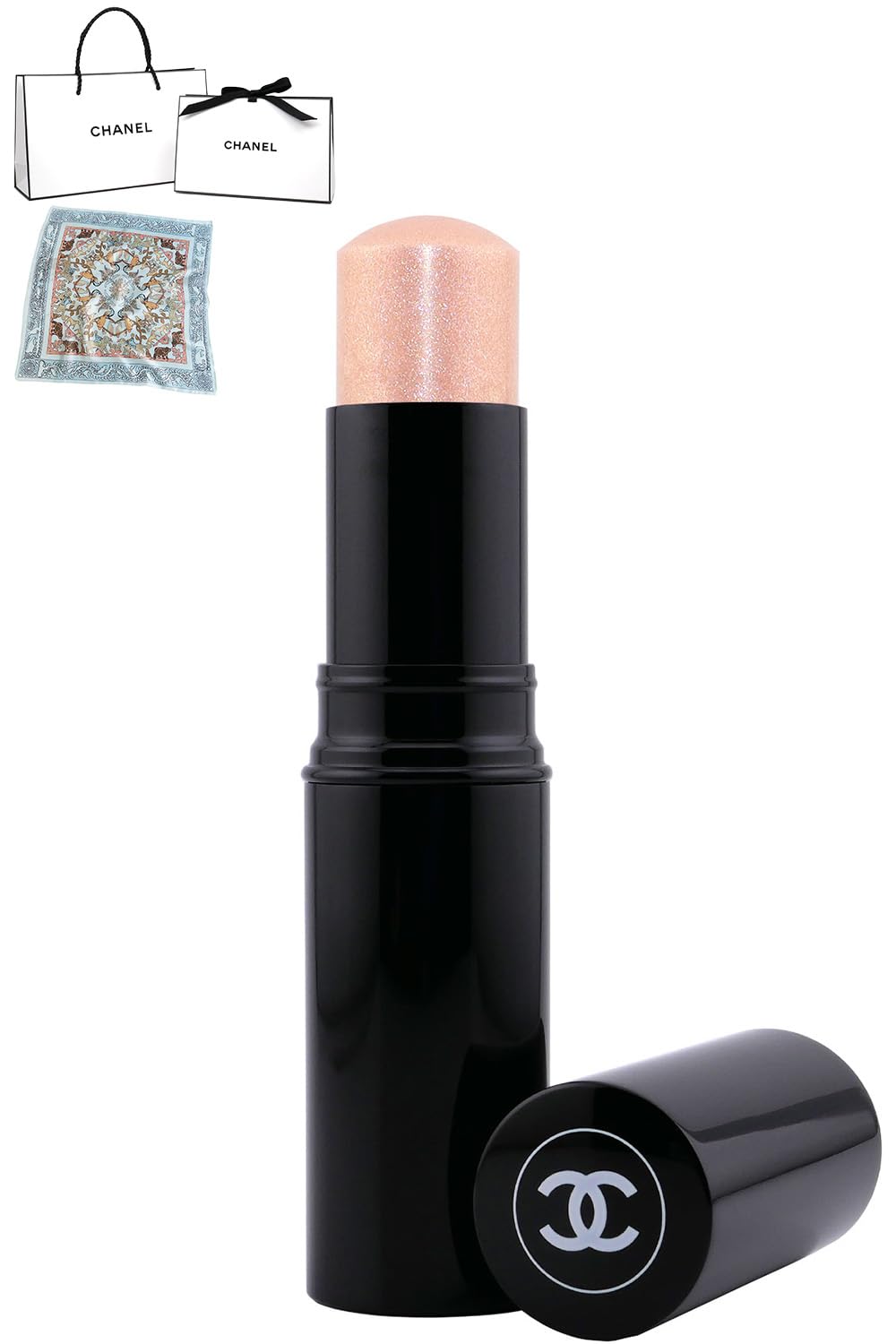с покупкой CHANEL Baume Essentiel Face Color Glow Stick Хайлайтер Румяна с Оригинальным Шарфом в Подарок [В комплекте сумка] & - (Sentiumont)