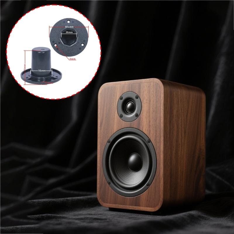 Heavy Duty Plastic Speaker Stand Top Hat Bracket For Home Theater DJ Studio Mounting Accessories Black