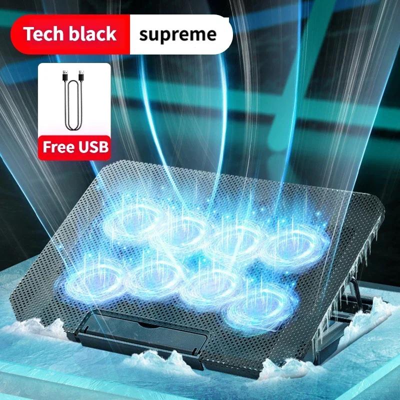 New Laptop Cooler Dual Turbo Lifting Bracket Folding Storage Air-cooled Desktop Computer Cooling High-speed Cooling Base Bracket