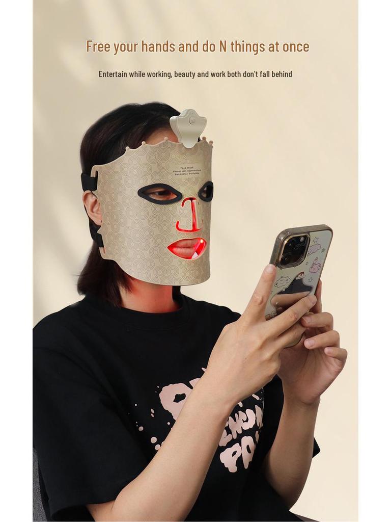 Siebenfarbige LED-Photon-Gesichtsverjüngungsmaske - Für den Heimgebrauch