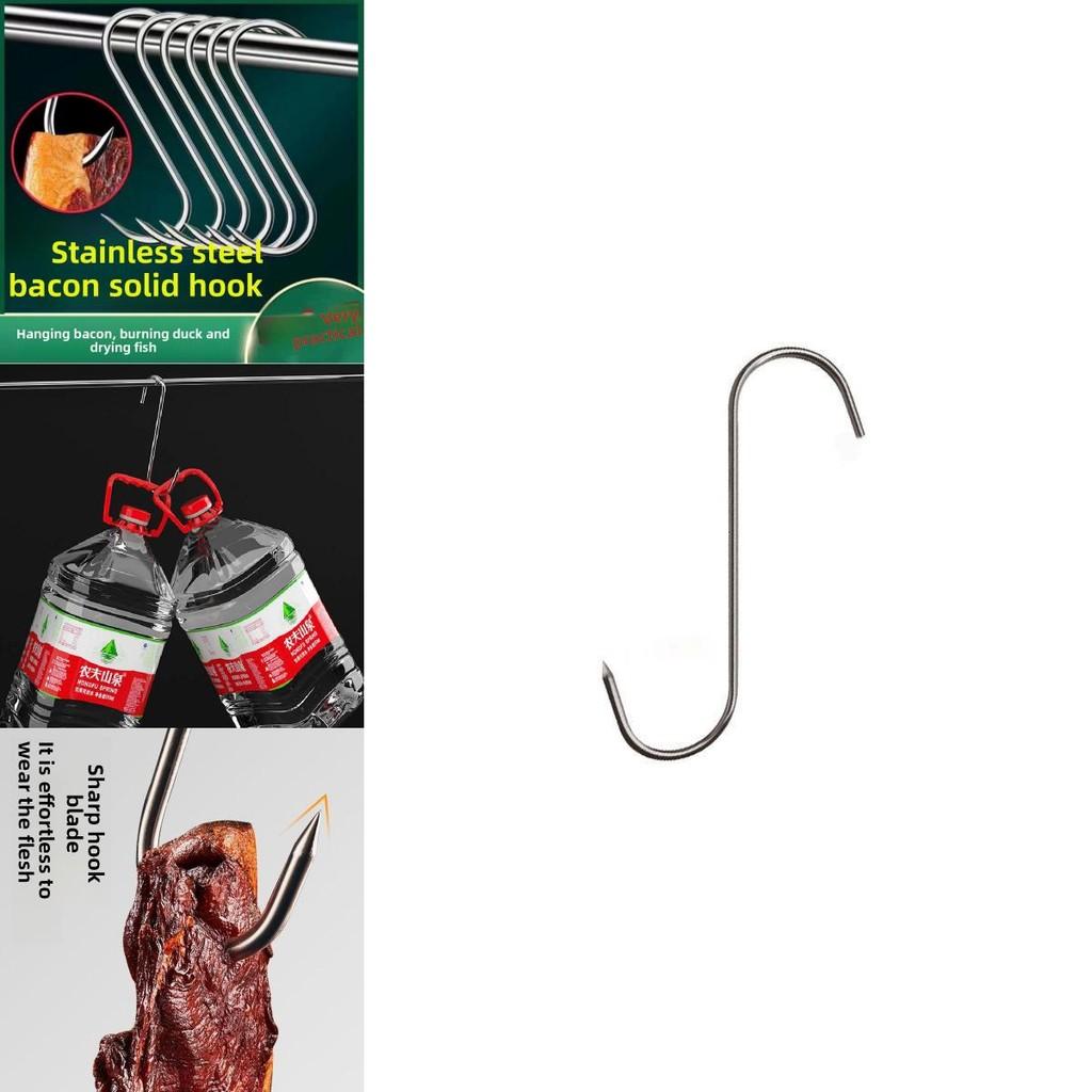 Stainless Steel Meat And Sausage Hooks Set For Kitchen Storage And Cooking