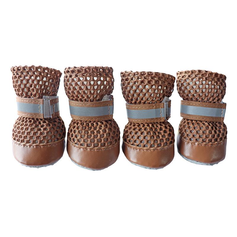 Four Seasons Universal Non-Slip Pet Paw Covers - Warm, Wear-Resistant Cotton Shoes for Dogs (Shiba Inu, Bichon Frise)