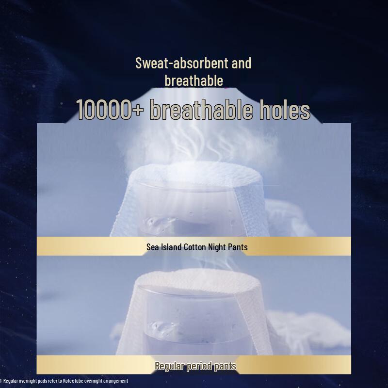 Kotex Nearly 0 Sensitive Island Cotton Night Pants