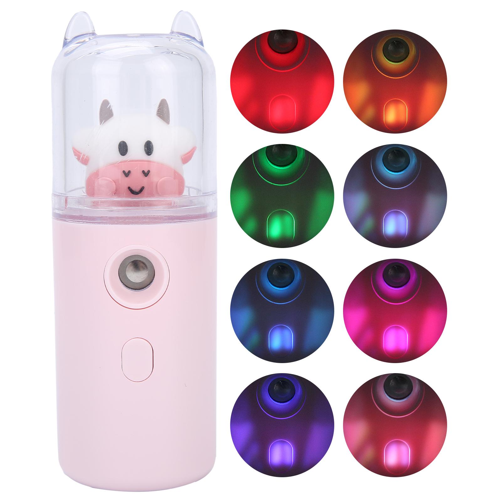 

Милый мультфильм животных распылитель для лица спрей для увлажнения кожи портативный домашний офис спрей розовый розовый