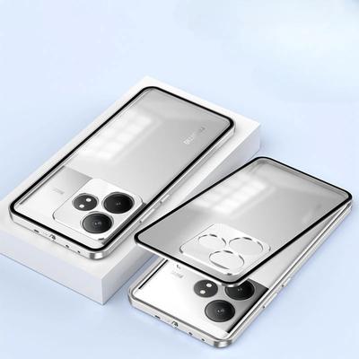 For Realme GT6 GT 6T Aluminium Alloy Metal Frame Bumper Cover for Realme GT Neo 6 SE Shockproof Clear Back Case Shell