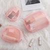 Casual Nylon Cosmetic Bag With Zipper Hand-held Mesh Makeup Bags Multipurpose Mesh Storage Pouch Women