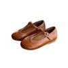 Youth style shoes Girls Flat Shoes Princess Style PU Leather Slip-Ons Toddler Little Kids Low-Cut Casual Footwear