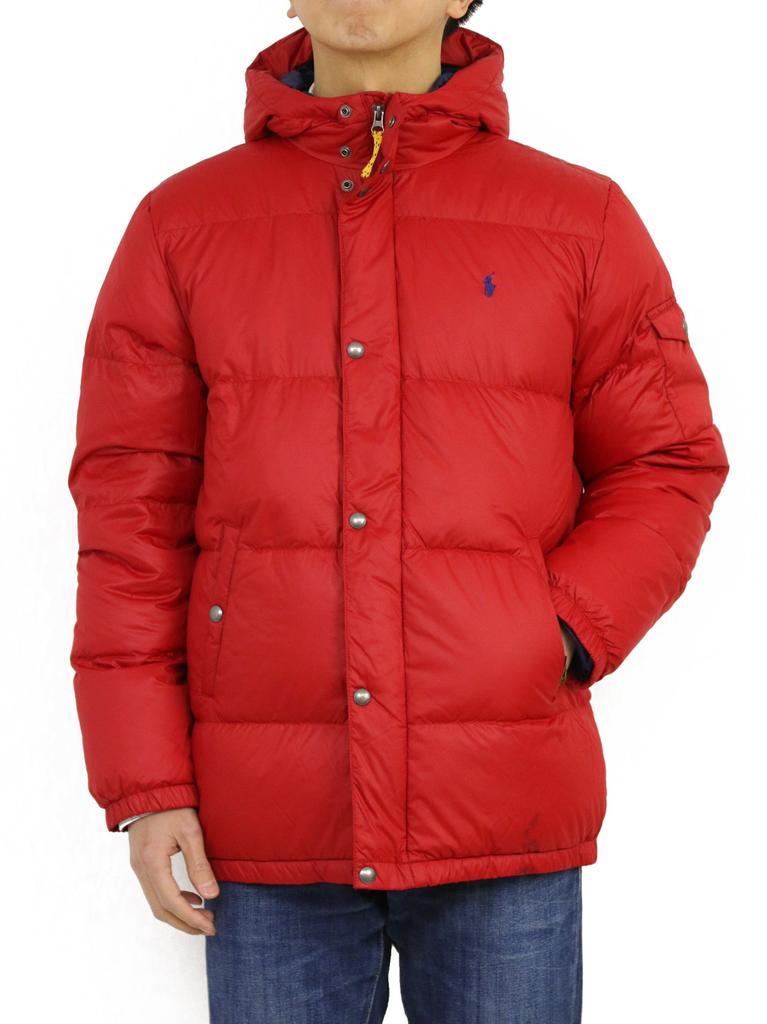 POLO RALPH LAUREN Down Jacket with Hood and Pony Size L Boys' Embroidery, (Product Code 0101685)