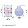 8CM Transparent Christmas Ball Set - New Style Christmas Tree Ornaments & Scene Decorations
