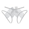1Pcs Women Plus Size Sexy Panties Elastic Lace G-String Transparent Crotchless Lingerie Erotic Open Crotch Thongs