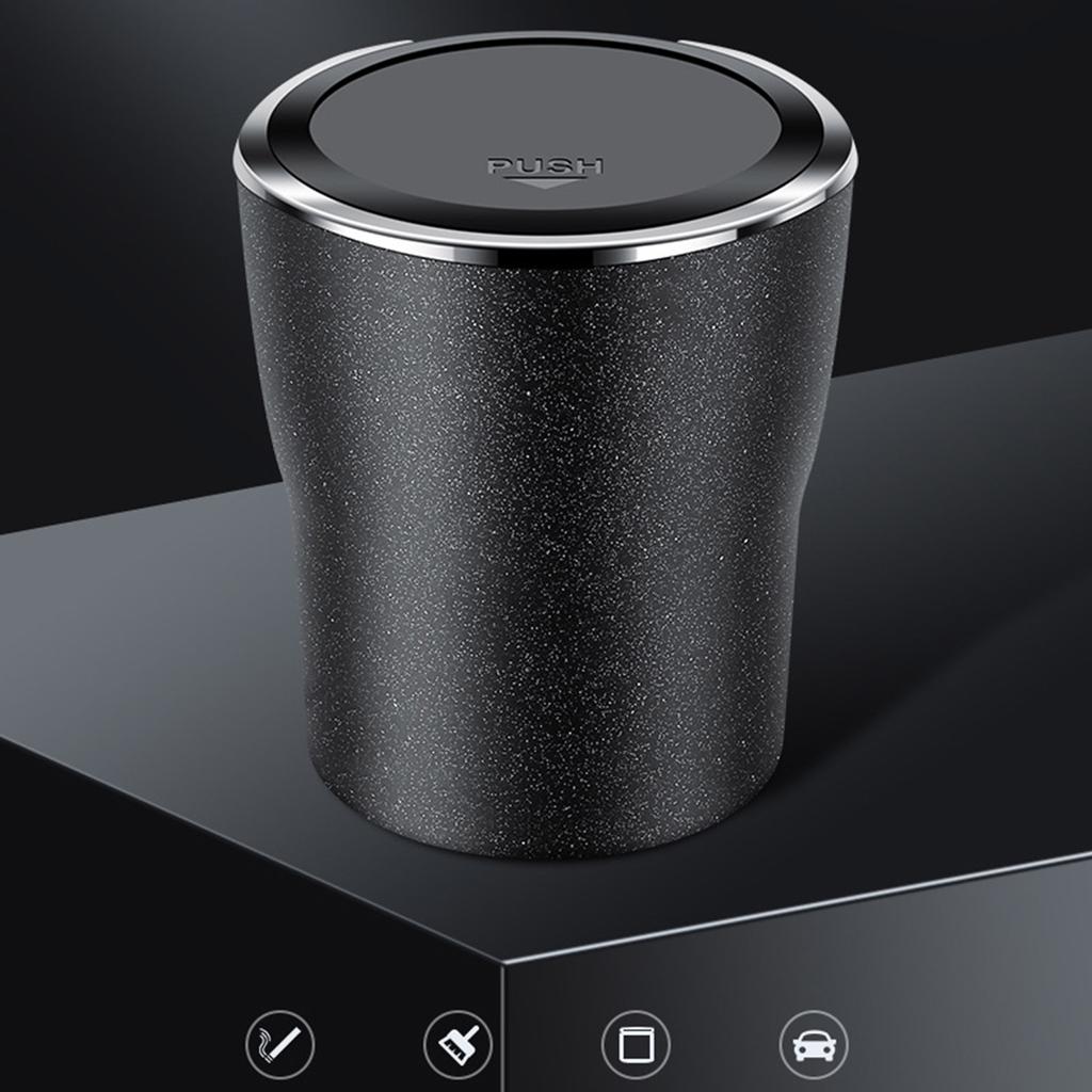 Car Interior Sealed Ashtray with Lid Flame Retardant Lining Cup Holder Ashtray Detachable Self Extinguishing Ashtray
