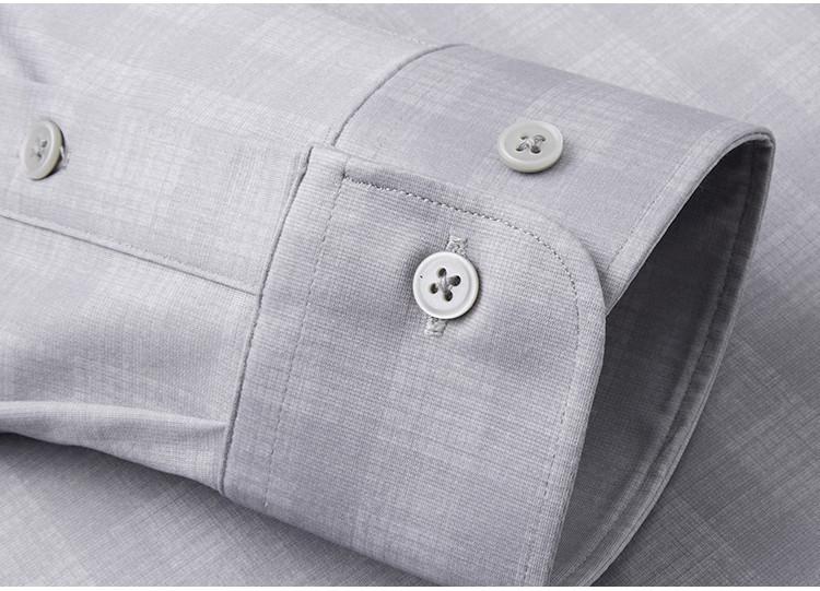 3A Antibacterial+Cooling Spring New Business and Leisure Skin Friendly Smooth Long-sleeved Shirt for Men
