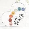 2D Flat, Retro Calming Corner Desk Decor Suitable for Home Therapist Office & Mental Health Counseling - Irregular Shape Tabletop Decoration with Mini