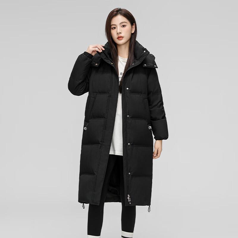 Xuezhongfei Women's Mid-Length Hooded 90% Down Parka