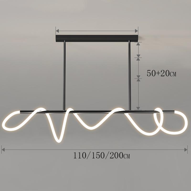 Modern art home decor led lights pendant light lamps for living room Chandeliers for dining room hanging light indoor lighting