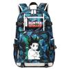 Hunter Anime School Bag Large Capacity Lightweight Student Backpack for Boys Girls Daily Use