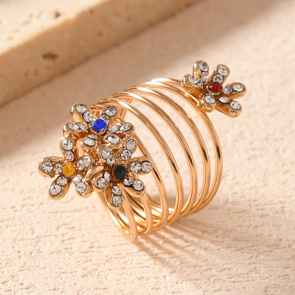 Best-selling Retro Bohemian Rhinestone Adjustable Ring