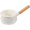 Emaille Milchkännchen Hitzebeständiger Milchsudtopf Handlicher Milcherhitzer Antihaftbeschichtete Saucepan
