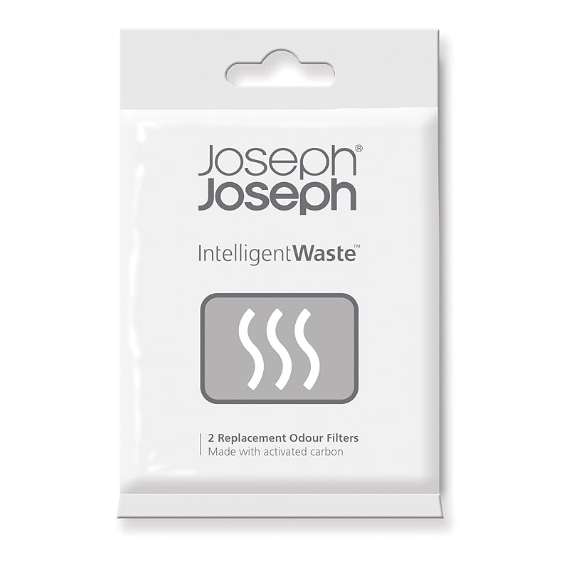 

Joseph Joseph Activated carbon filter for garbage For refill 2 pack Compatible with Totem and Titan [Genuine]30005