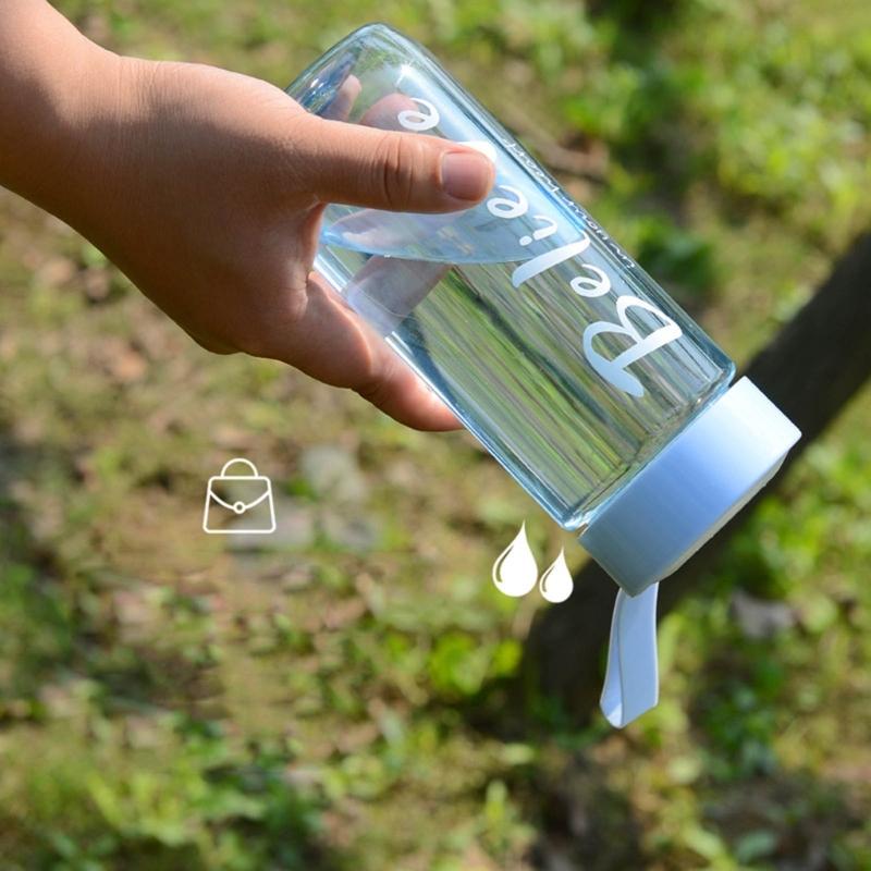 Leakproof Water Bottle Plastic Party Cup Drinking Sports Water Bottle Couple Mug for Fitness, Gym, Outdoor, Travel