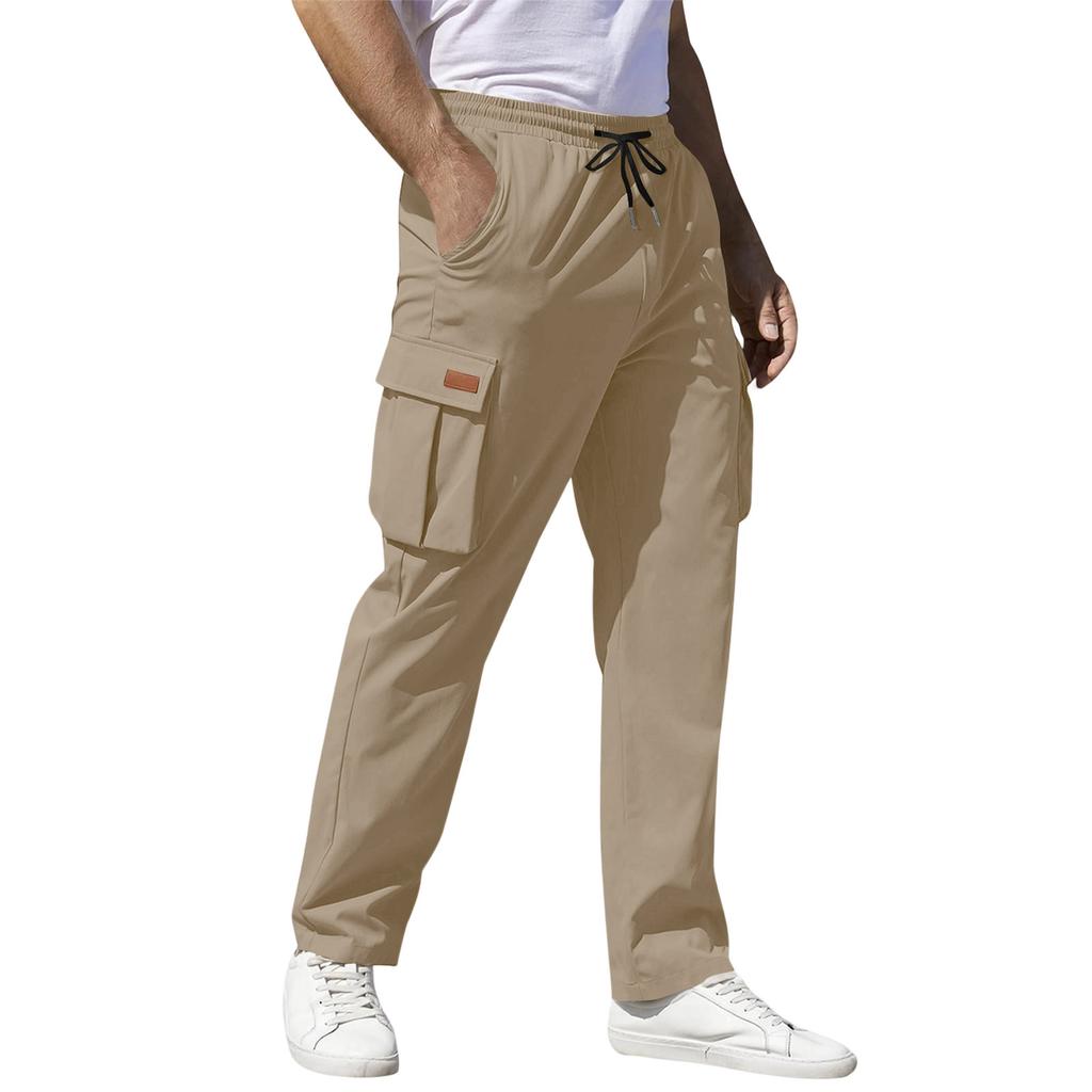 Casual Sports Pants Men's Loose Leggings Long Panel Fitness Running Training Pants