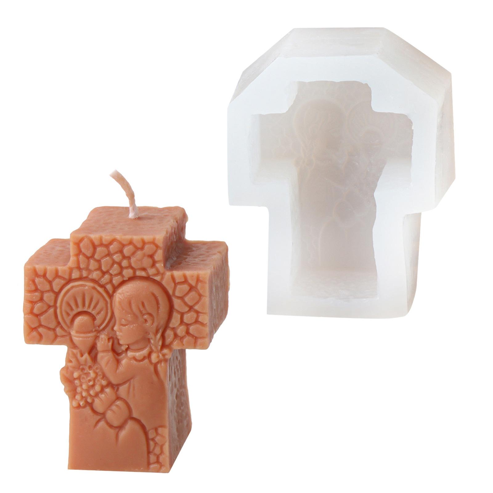 Religious Family Silicone Candle Molds for Candle Soap Christmas Decoration Epoxy Resin Silicone Molds for Art Craft